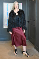 Lost In Time Satin Midi Skirt 2 Colors!