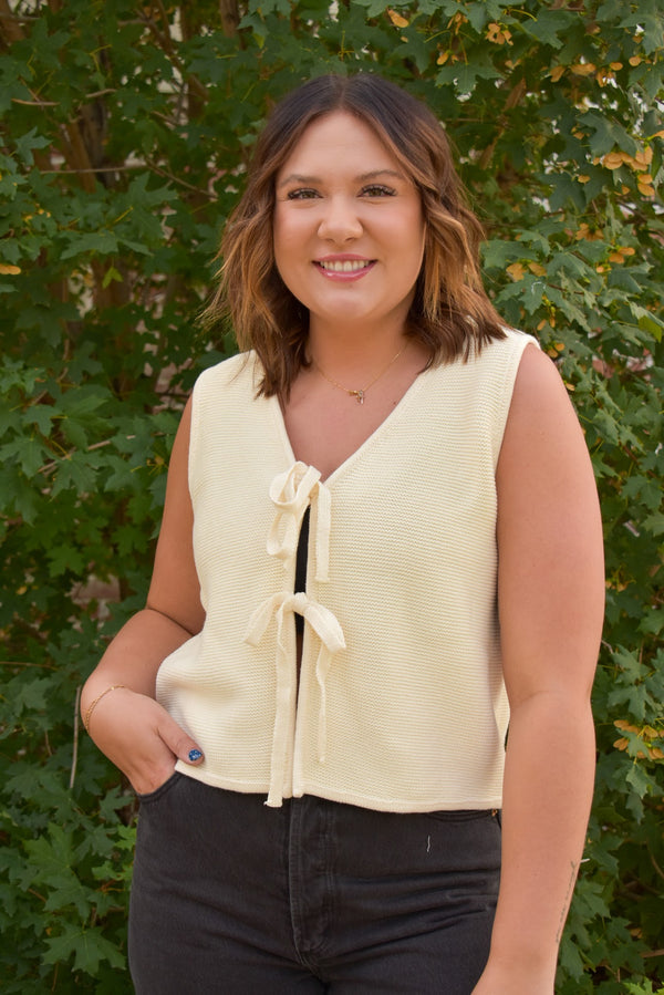 Ella Tie Front Vest