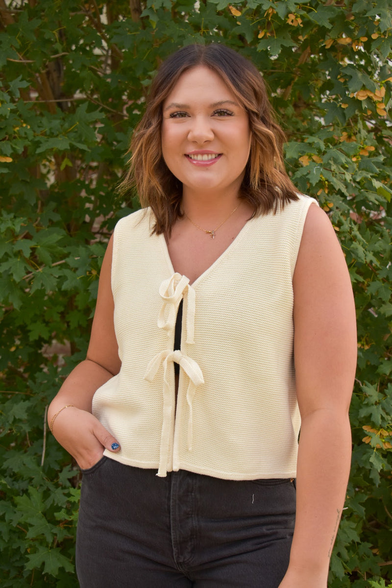 Ella Tie Front Vest
