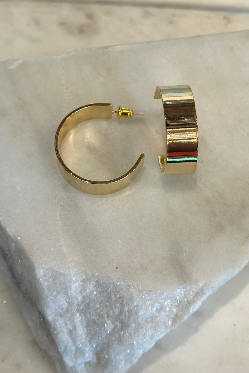 Flat Hoop Earrings
