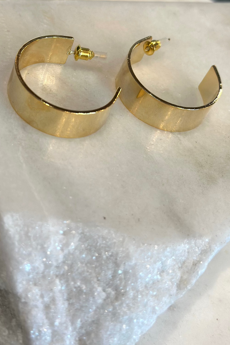 Flat Hoop Earrings