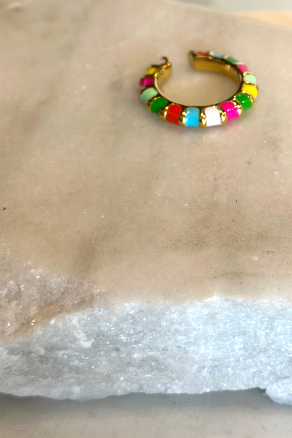 Sardinia Colorful Thin Band Ring