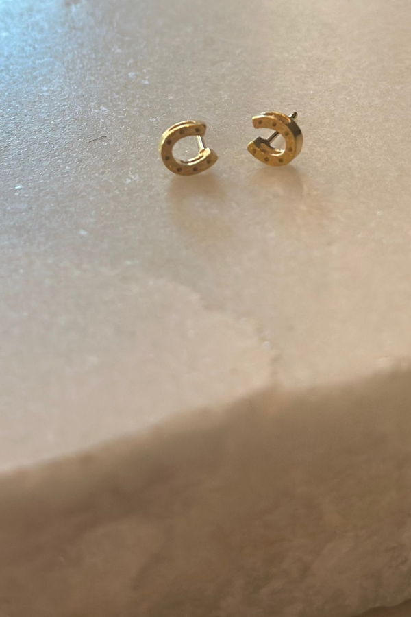 Mini Horseshoe Stud Earrings