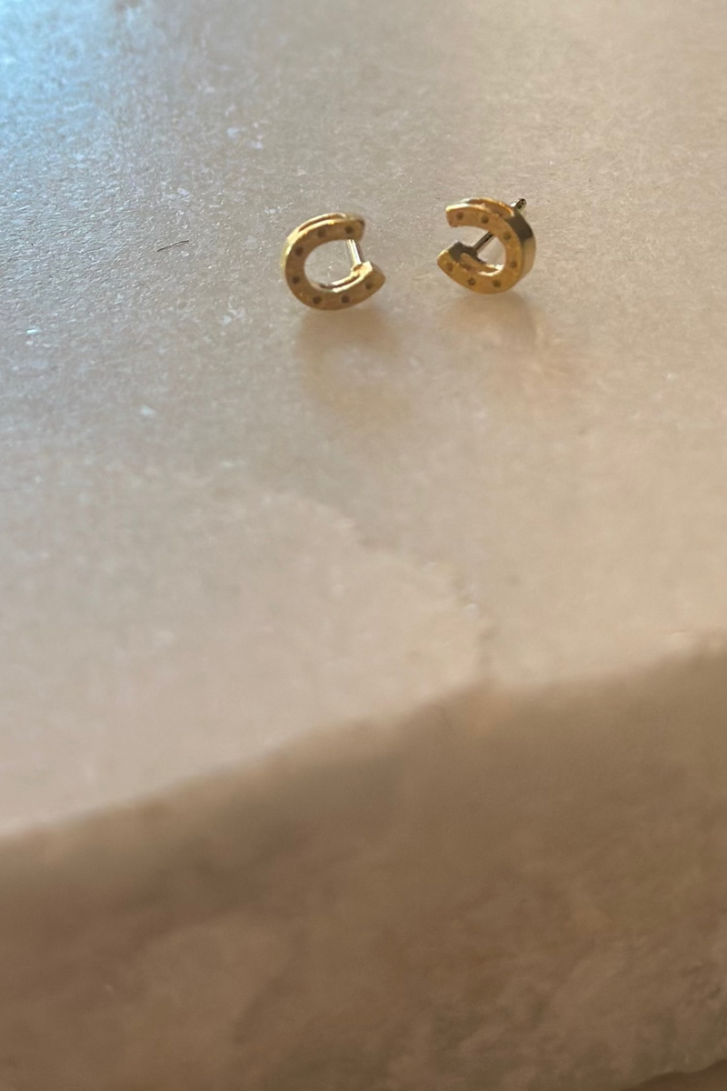 Mini Horseshoe Stud Earrings