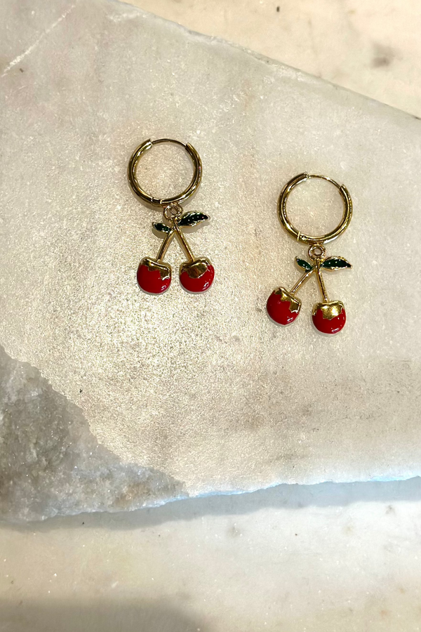 Vintage Cherry Earring