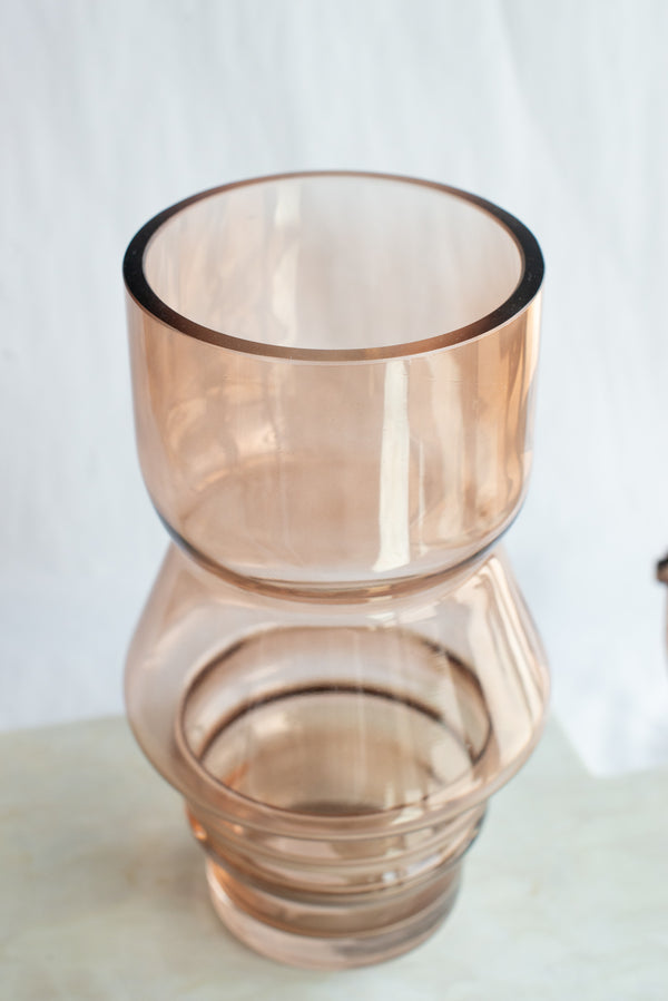 Brown Glass Vase