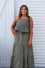 Gingham Pattern Top