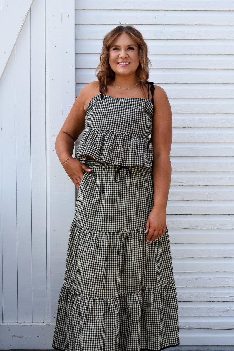 Gingham Pattern Top