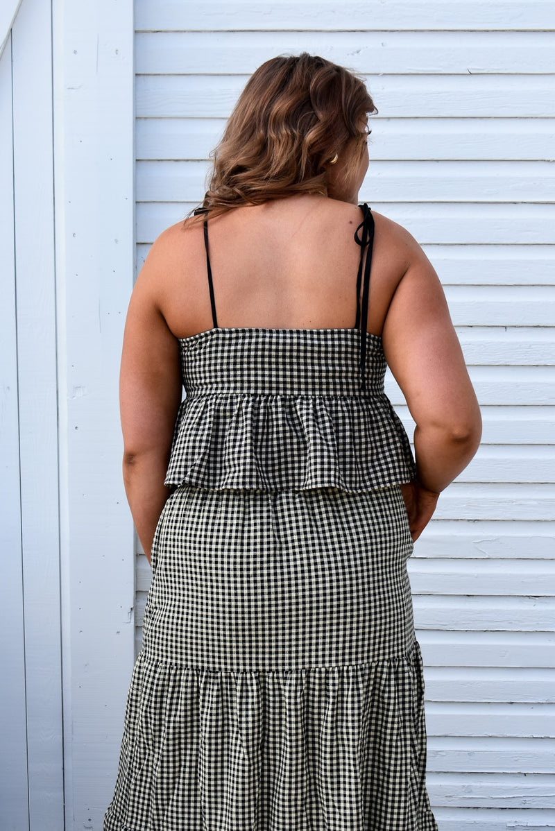 Gingham Pattern Top