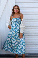 High Waist Spaghetti Tank Dress