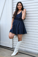 Indigo Denim Mini Dress