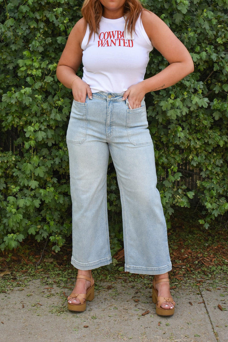 Light Wash Utility Pant