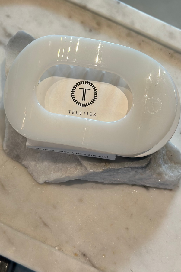 TELETIES Round Flat Hair Clip Medium