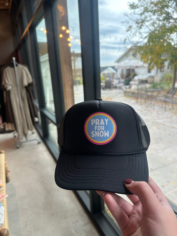 Pray For Snow Trucker Hat