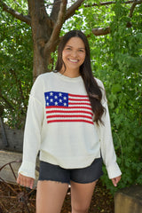 American Flag Sweater