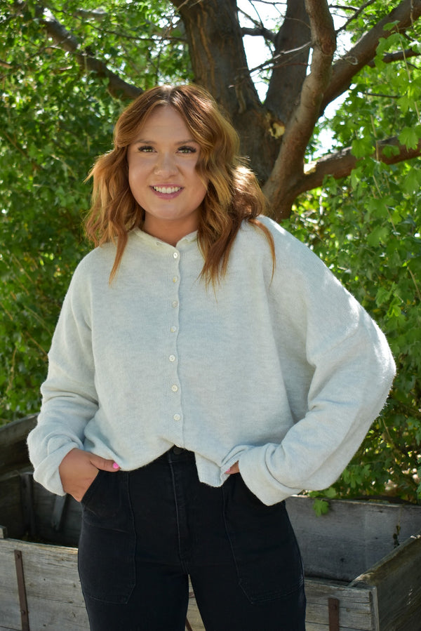 Light Grey Piper Cardigan