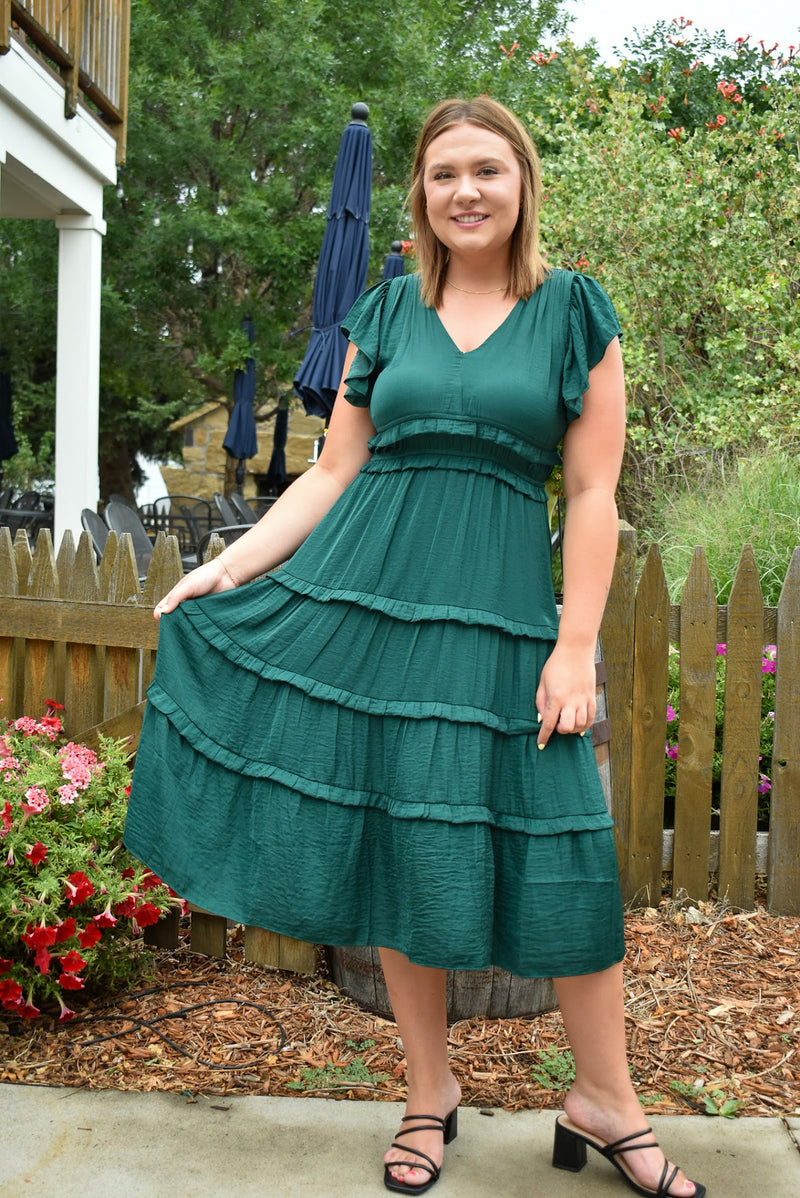 Murphy Tiered Midi Dress