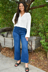 High Rise Cargo Pocket Wide Leg