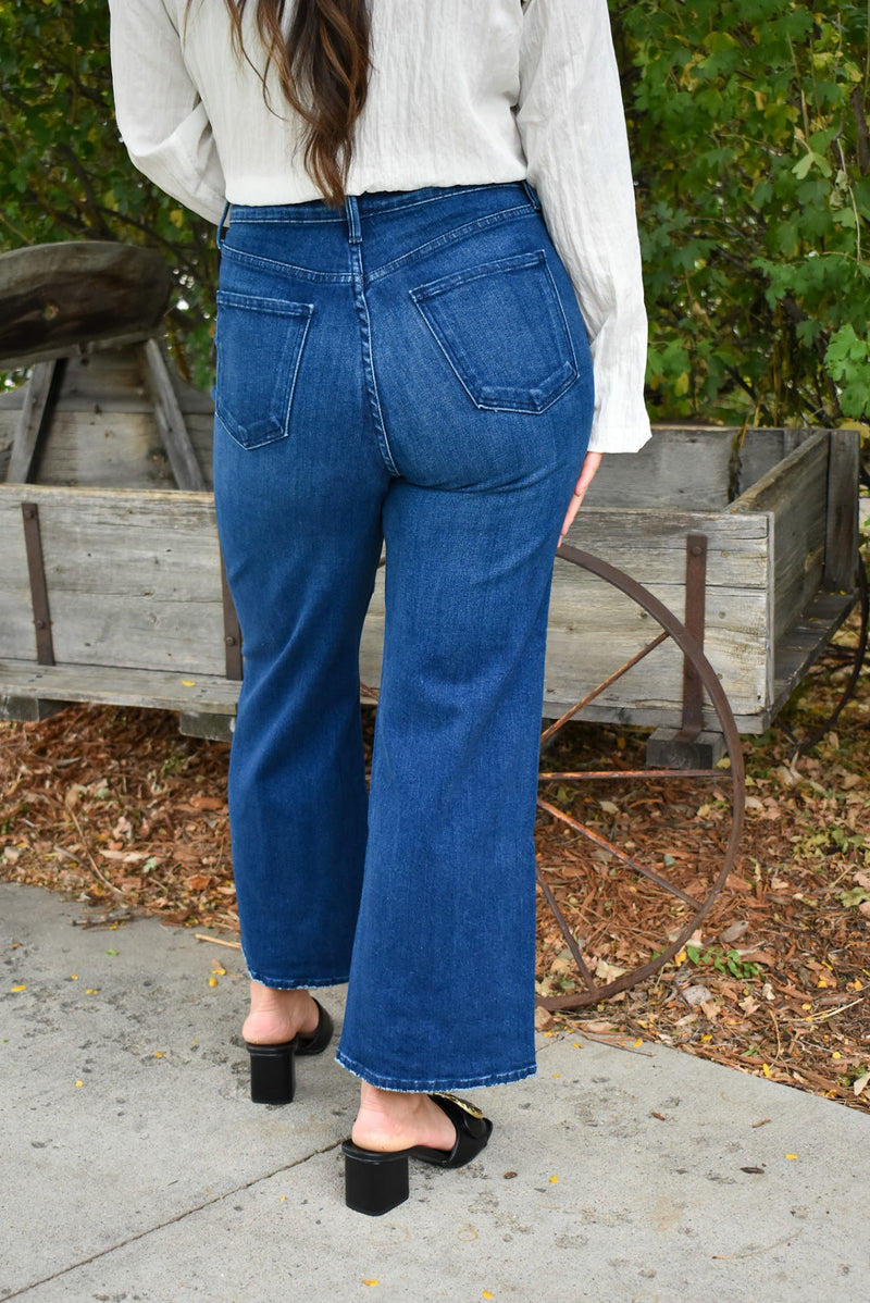 High Rise Cargo Pocket Wide Leg