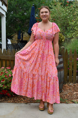 Krissy Sweetheart Neck Maxi Dress