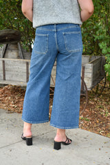 High Rise Cropped Wide Leg