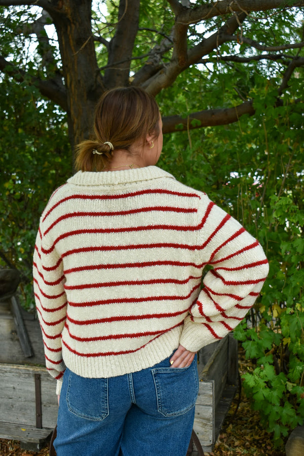 Romie Striped Cardigan