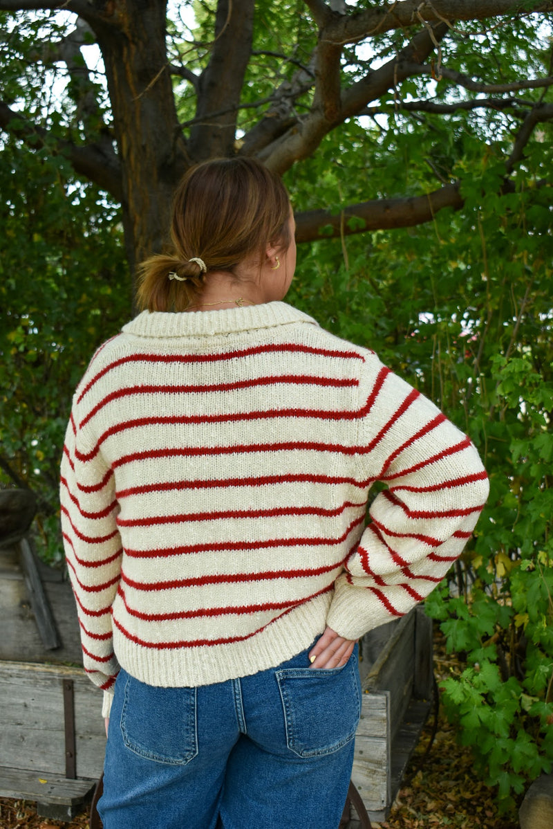 Romie Striped Cardigan