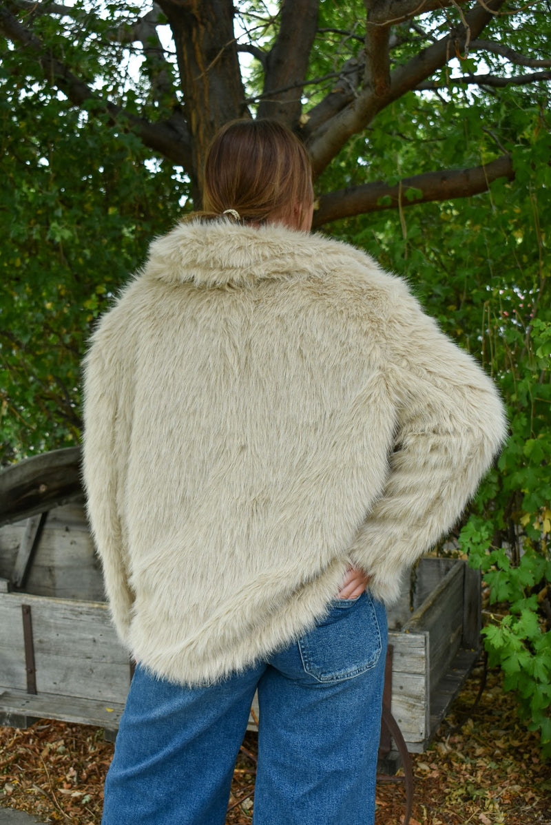 Beth Shaggy Faux Fur Coat