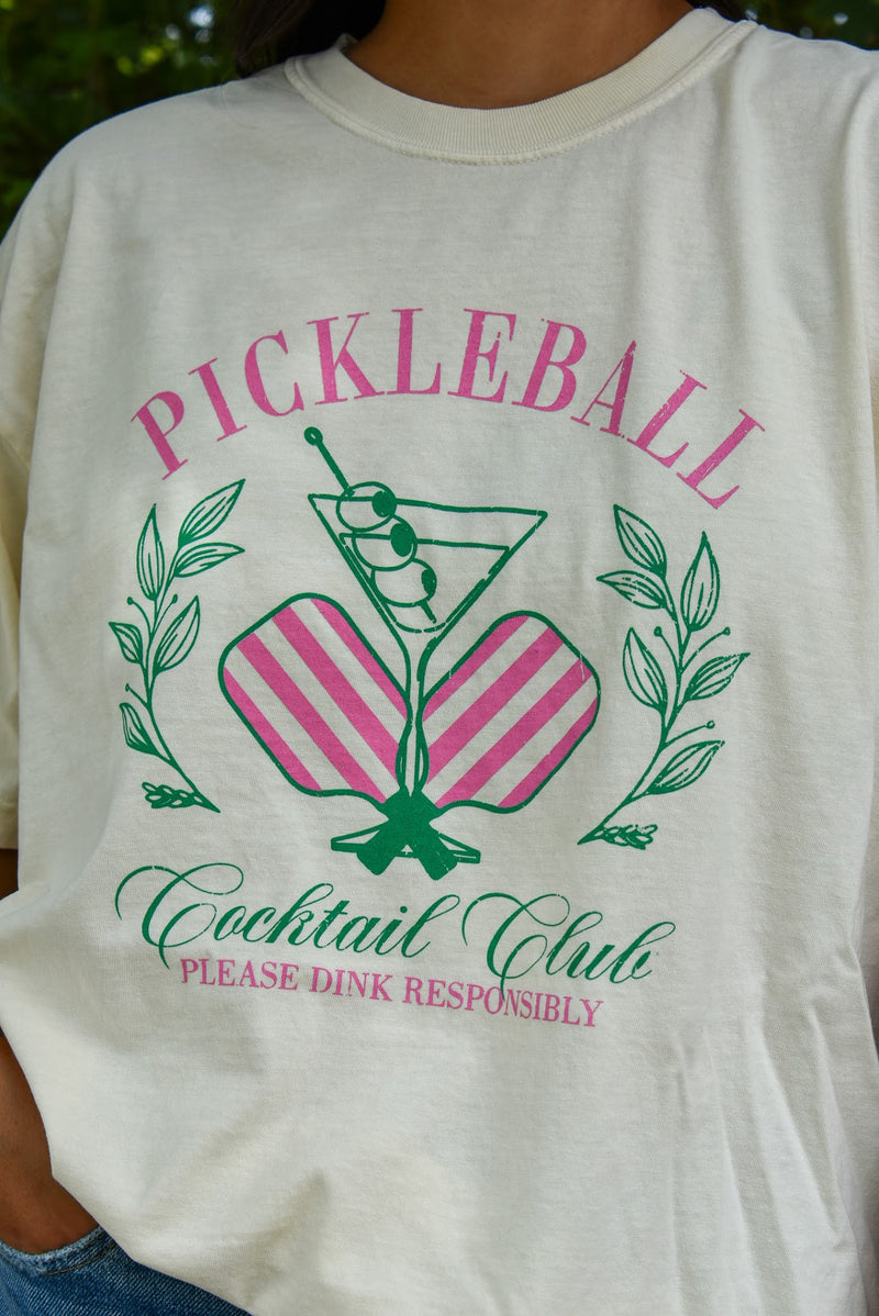 Pickleball Cocktail Club Tee