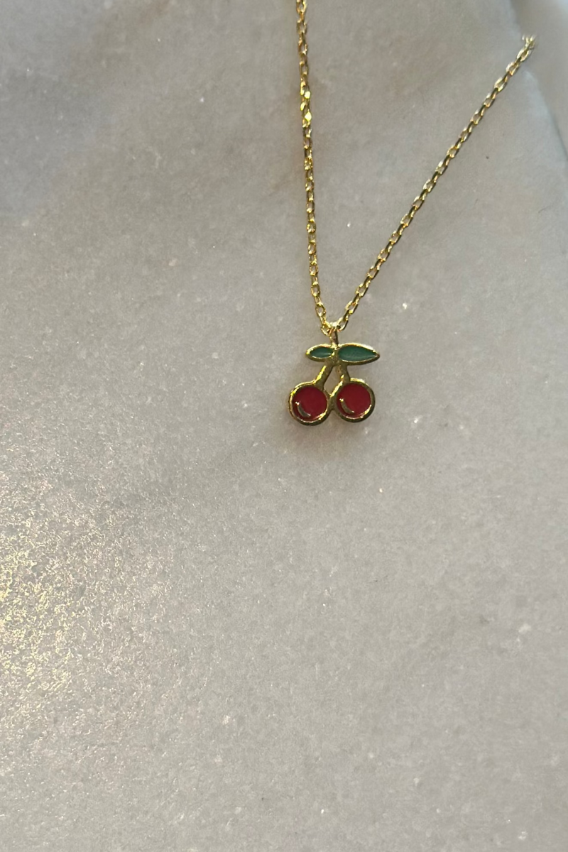 Cherry Pendant Necklace