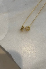 Cowboy Boots & Horse Shoe Charm Necklace