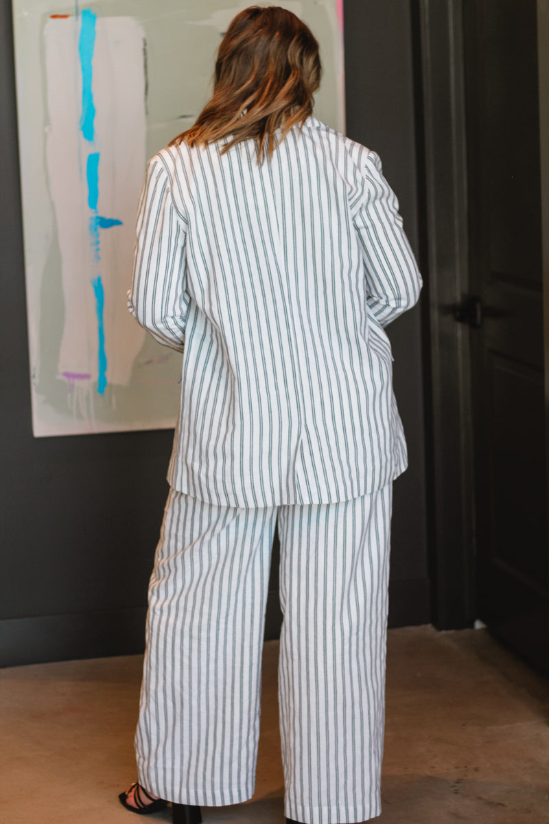 Arlah Striped Oversized Blazer