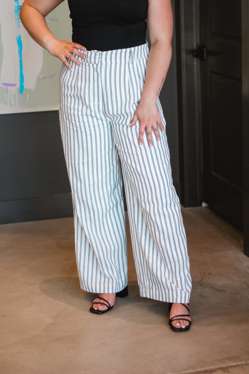 Arlah Striped Pleated Pants