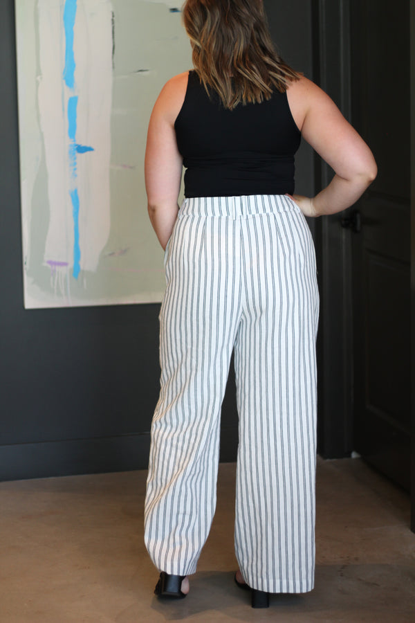 Arlah Striped Pleated Pants