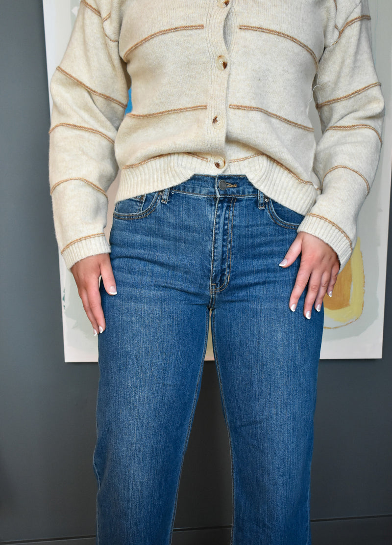 Cuffed Wide Ankle Jeans