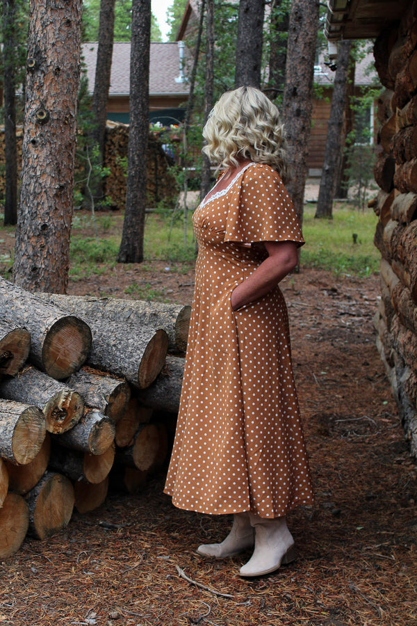 Belle Polka Dot Maxi Dress
