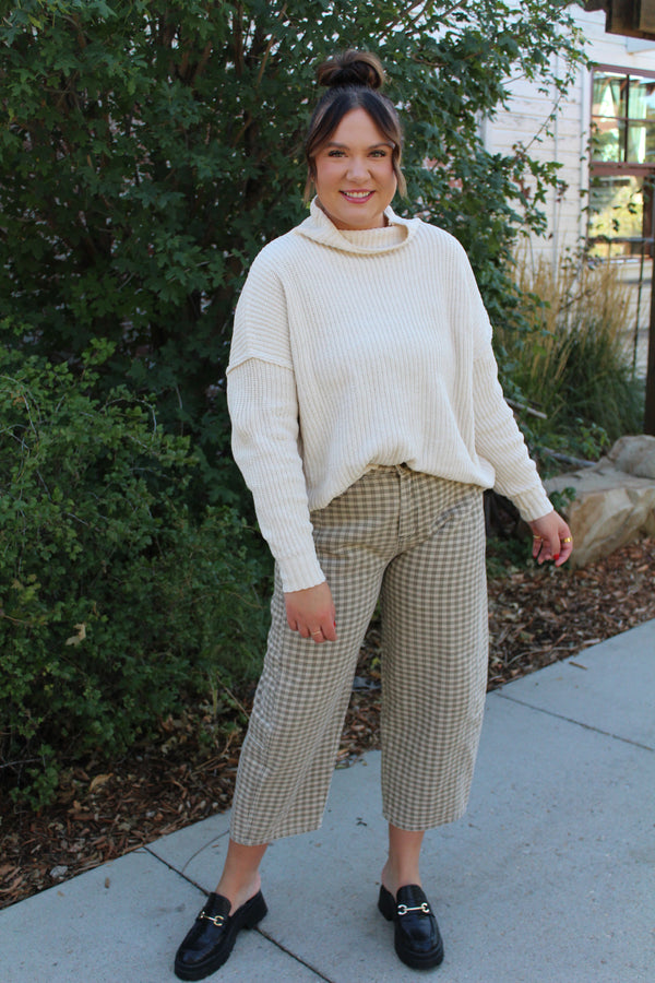 Chenille High Neck Sweater