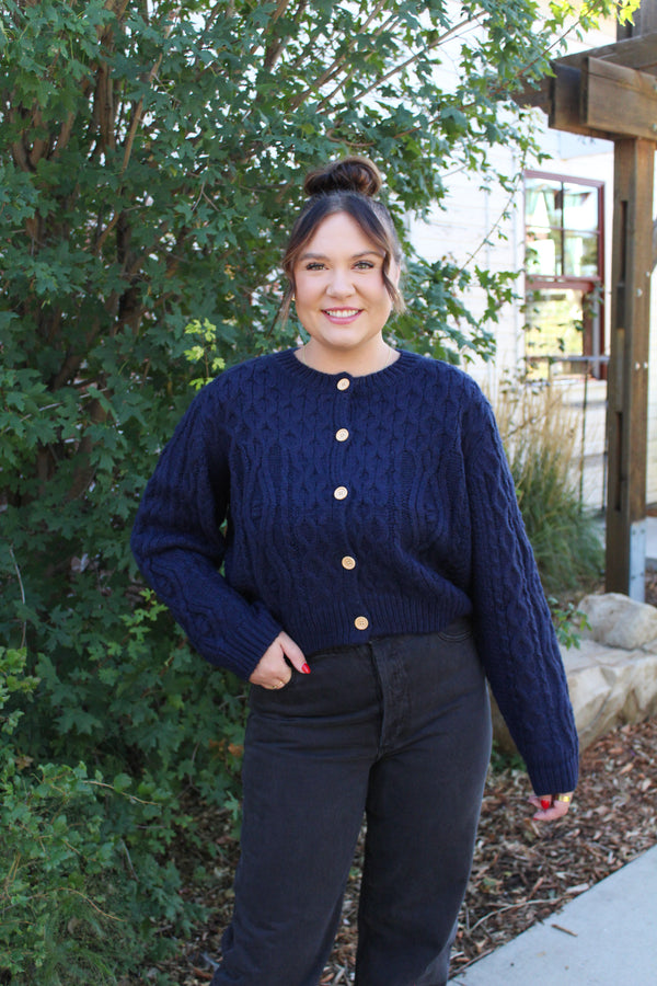 Karly Cable Knit Cardigan