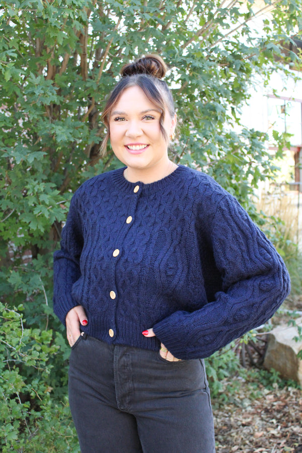 Karly Cable Knit Cardigan