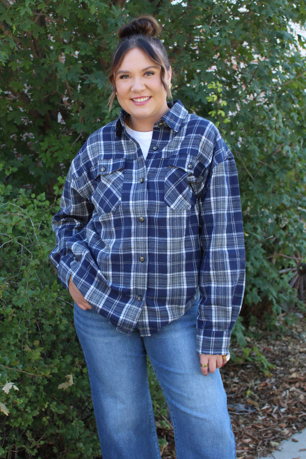 Parks Raw Edge Plaid Jacket