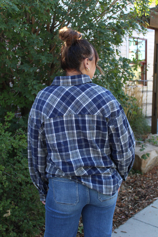 Parks Raw Edge Plaid Jacket