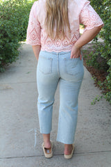 Oliver Logan Aberdeen Ankle Crop High Rise Jean