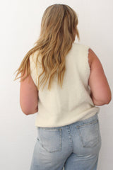 Floral Embroidered Sweater Vest