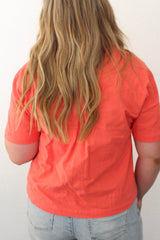 Boxy Linen Button-Up Blouse