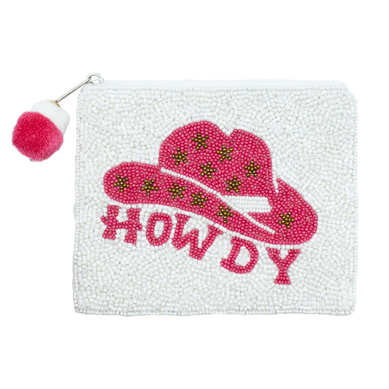 Howdy Beaded Pouch
