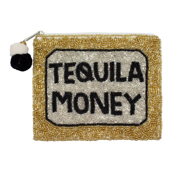 Tequila Money Beaded Pouch