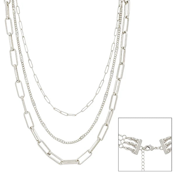 Three Layered 16"-20" Necklace 2 Colors!