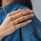 Slim Baguette Tennis Ring