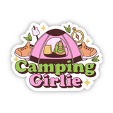 Camping Girlie Sticker