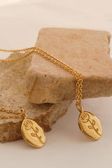 Rose Coin Necklace